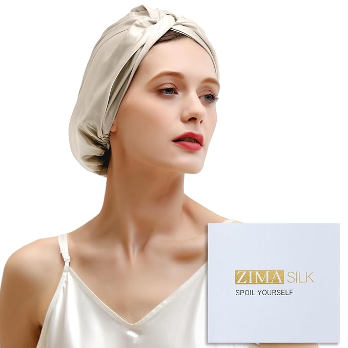 ZIMASILK 100% 22 Momme Mulberry Silk Bonnet by ZIMASILK