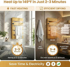 Electric Towel Warmer, Heated Towel Rack - Image 2