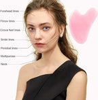 Ditind Rose Quartz Gua Sha Facial Tools, GuaSha - Image 4