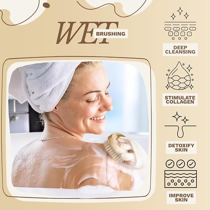 Dry Body Brush – Eco-Friendly Natural Bristles - Image 2