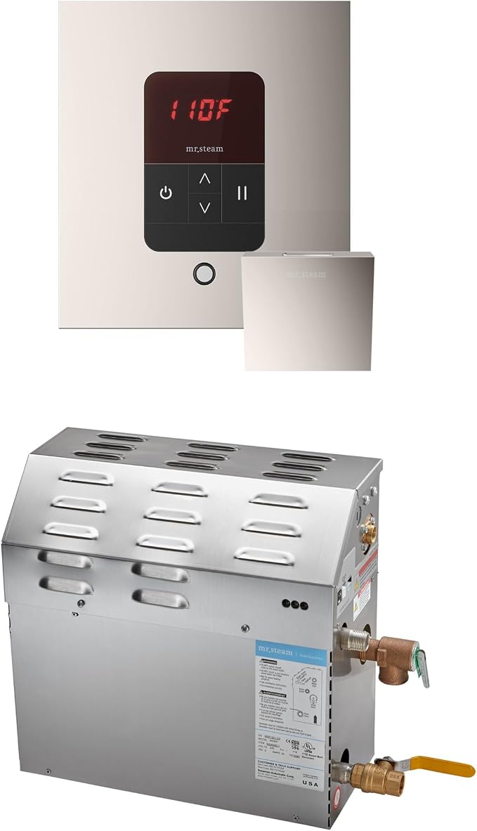 Mr Steam MS 7.5kW Steam Shower Generator Package w/square iTempo Control in by MrSteam