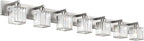Aipsun Brushed Nickel Bathroom Light Fixtures Crystal Vanity Lighting Fixture by Aipsun