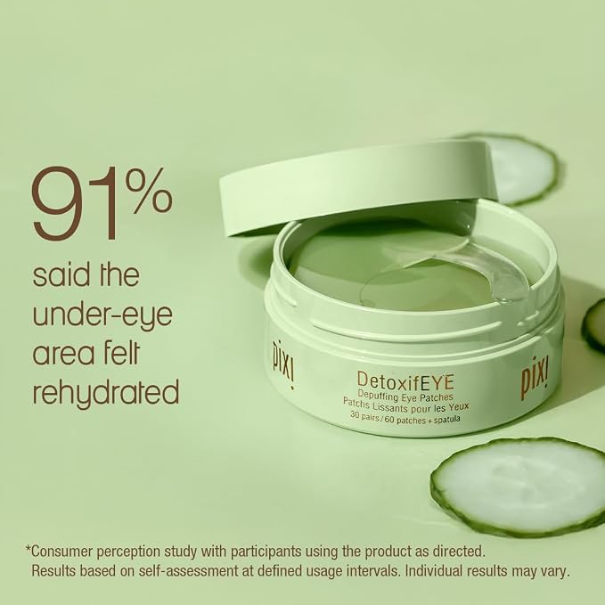 Pixi Day & Night Eye Patch Duo |Depuffing Hydrogel Under-Eye Patches - Image 10