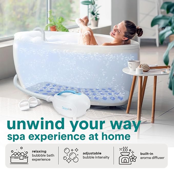 SereneLife Portable Spa Bubble Bath Massager - Image 2