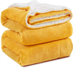 KAWAHOME Sherpa Fleece Blanket for Bed by KAWAHOME
