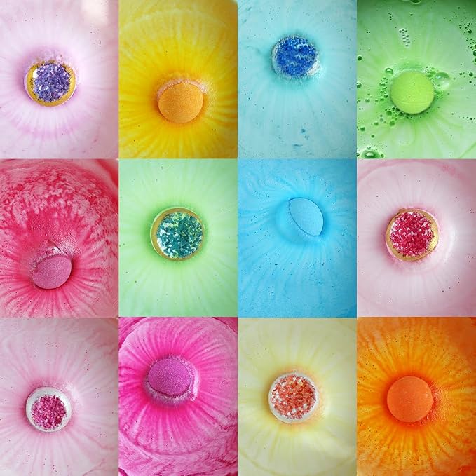 KAV Bath Bombs for Women — Natural Geode Bathbombs for Girls, Tweens | Set of - Image 6