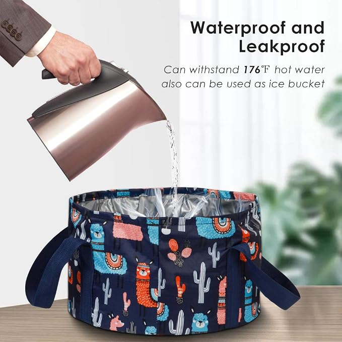 Collapsible Foot Bath Basin for Soaking Feet, Portable Foot Bath Tub Bag - Image 4