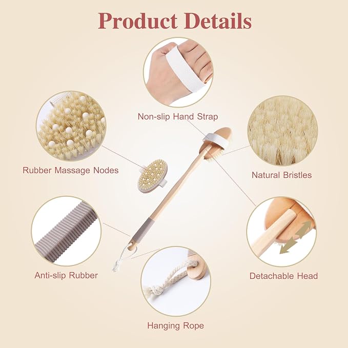 Dry Brushing Body Brush - Image 6