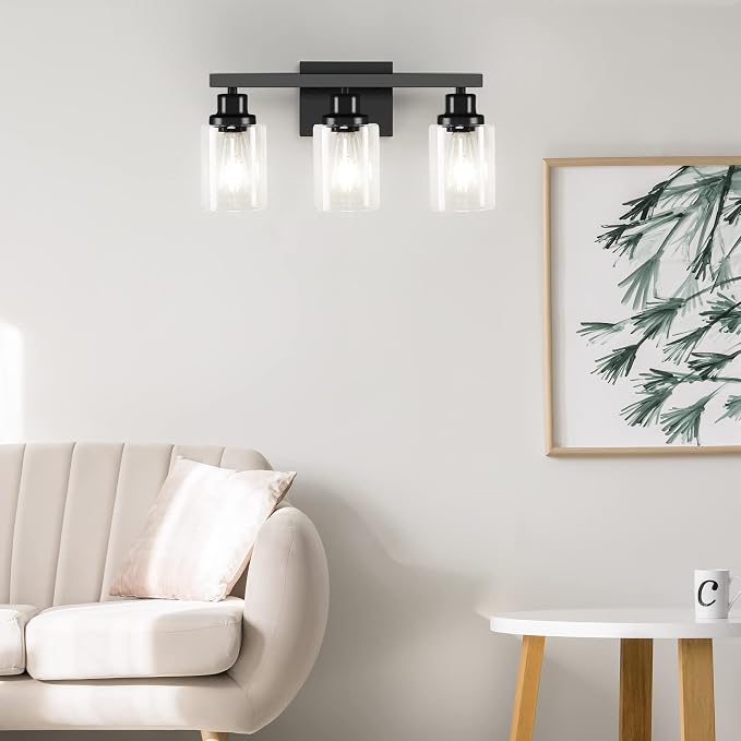 3-Light Bathroom Light Fixtures, Modern Bathroom Wall Lights Over Mirror - Image 6
