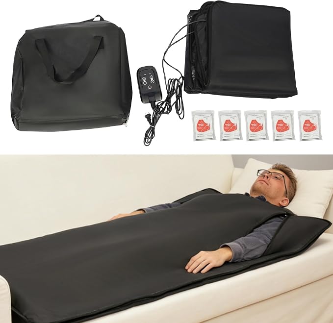 Portable Sauna Blanket with Controller, 500W 60Hz Sauna Blanket - Image 2