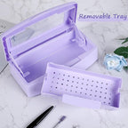 Gusnilo Nail Tool Sterilizer Box Disinfectant Jar Plastic Disinfectant - Image 5