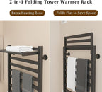 8-Bar Towel Warmer with with Top Warmer Shelf, Electric Towel Rack Set with - Image 2