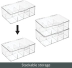 mDesign Plastic Divided First Aid Storage Box Kit - Image 5
