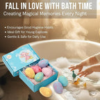 Bath Bombs with Surprise Inside, 6/12 Pack Fizzy Bubble Bath Gift Set, Dinosaur - Image 2