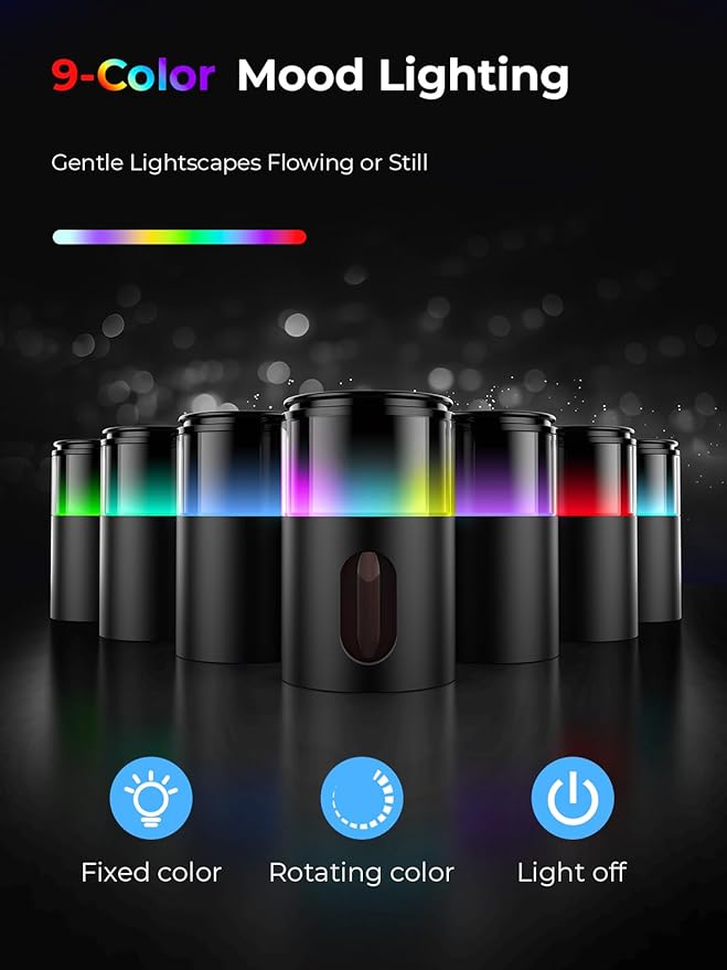 Waterless Diffuser for Essential Oil: Mini Battery Scent Diffuser for - Image 2