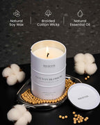 M&SENSE Cotton Blossom Scented Candles Large, Natural Soy Candles 21.2oz 120 - Image 3