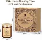 WarmEmbrace Lavender Candles, 7.6 oz Natural Organic Soy Wax in Glass Jar - Image 3