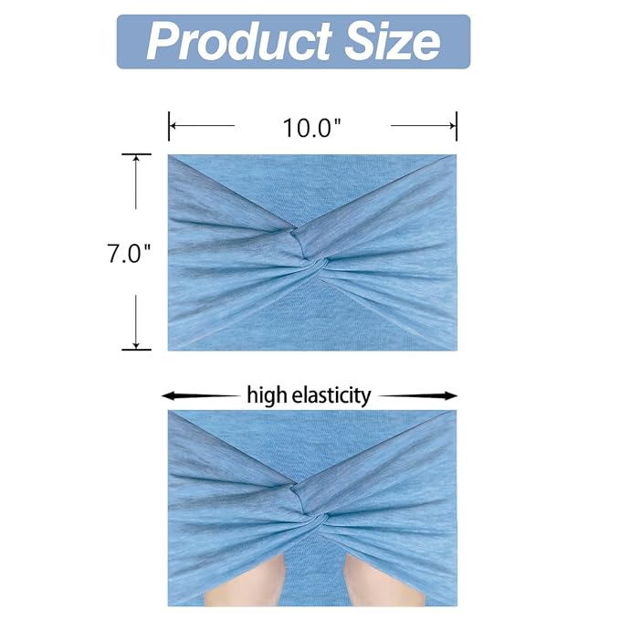 HAUHC Extra Wide Headbands for Women, Boho Headbands for Women's Hair - Image 4