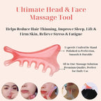 Pink Gua Sha & Massage Comb Set – Massage Tool - Image 3