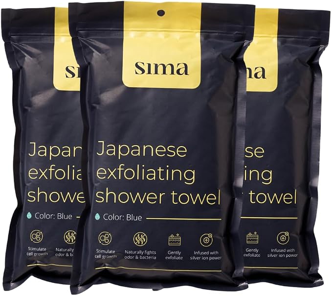 Sima Brand Exfoliating Washcloth Face & Body Scrub Towel - Image 2