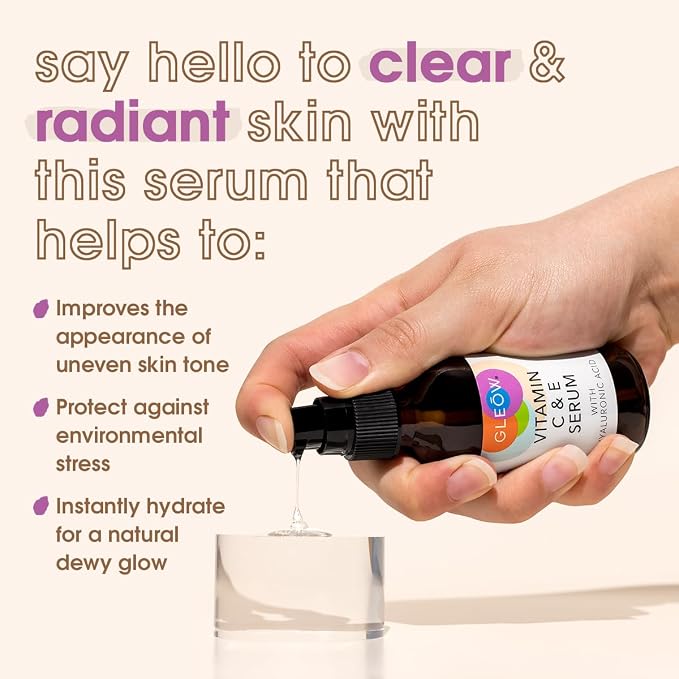 GLEOW Vitamin C Face Serum, Hydrating Vitamin C Serum - Image 6
