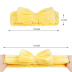 Hishexin 8 Pack Spa Headbands for Women, Soft Bow Skincare Headband for Washing - Image 2