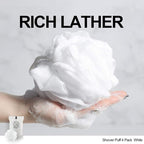 Loofah Sponge Bath Sponge for Women Men 4 Pack - Image 2