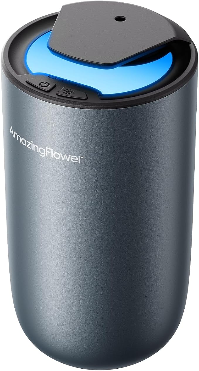 Waterless Diffuser for Essential Oil, Smart Car Air Freshener Diffuser by AMAZINGFLOWER