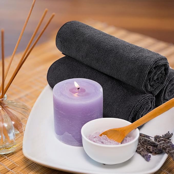 Orighty Black Salon Towel, Spa and Home Hair Care - Image 7