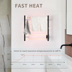 Wall Mounted Towel Warmer Square 6 Bars - Image 6