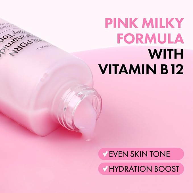 TOSOWOONG Pink PDRN Niacinamide Milky Toner, Niacinamide 5% Dark Spot Care - Image 3
