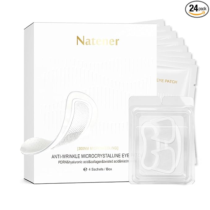PDRN 4 Pairs Micro Eye Patches & Crows Feet Wrinkle Patches & Smile Lines by Unknown