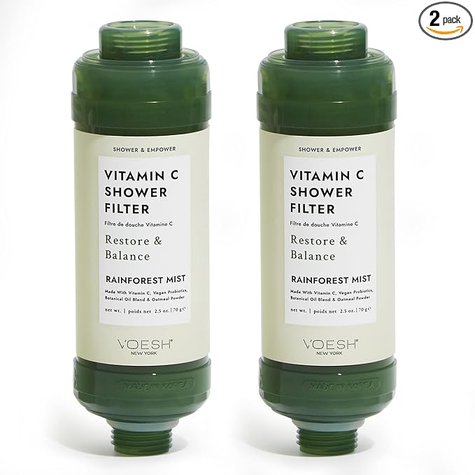 VOESH Vitamin C Shower Filter, Rainforest Mist, Shower Aromatherapy, Water by VOESHNewYork