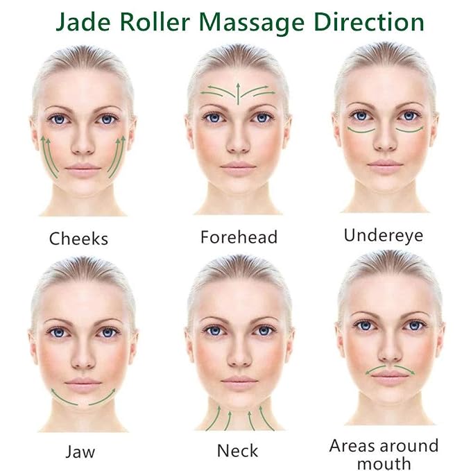Ysrisny Gua Sha Facial Tools Jade Roller - Image 8