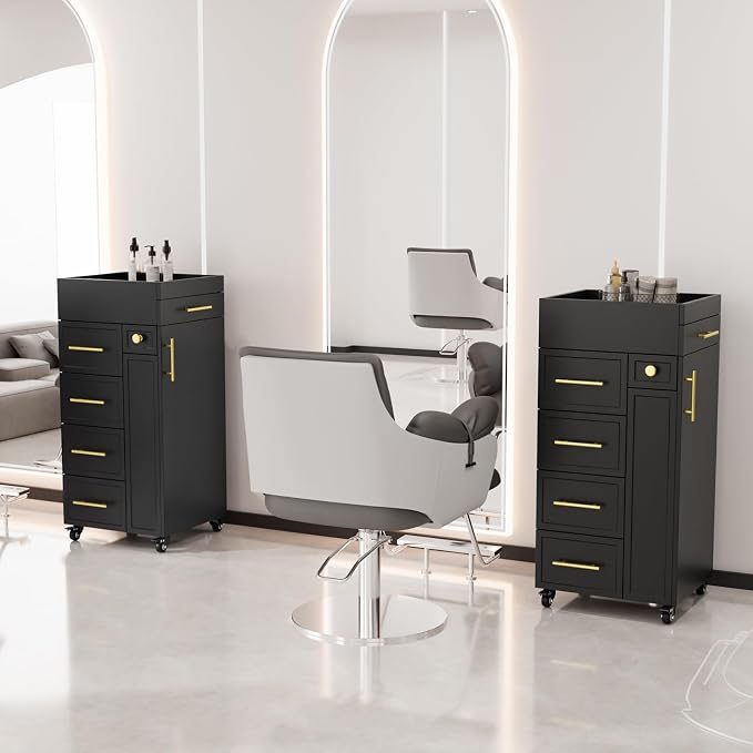 OmySalon Salon Trolley Cart, Hair Styling Station - Image 8