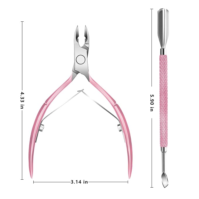 Cuticle Trimmer with Cuticle Pusher and Scissors, Cuticle Remover Professional - Image 6