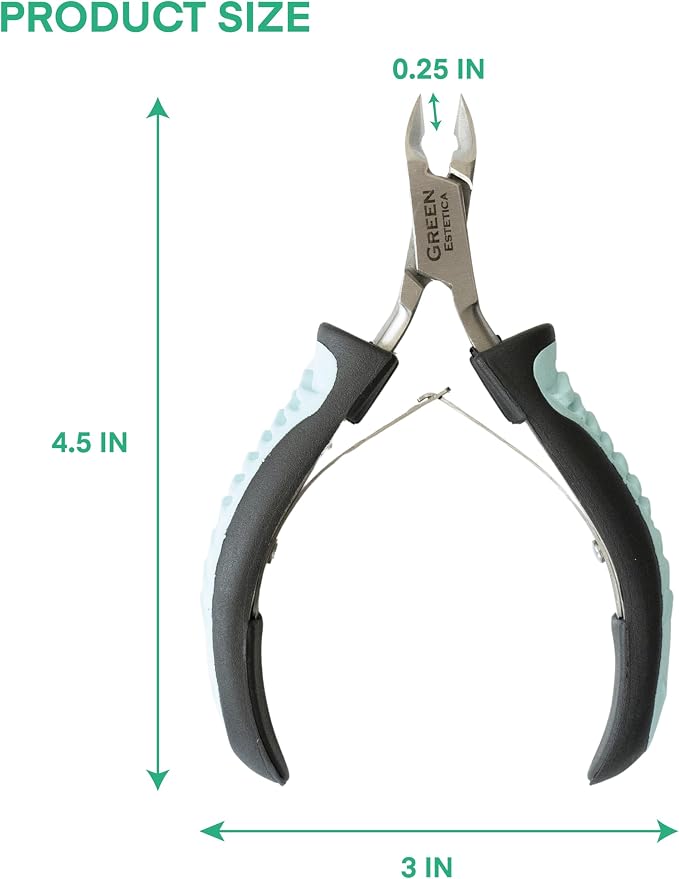 Cuticle Trimmer with Non-Slip Grip Handle Professional Stainless Steel Cuticle - Image 6