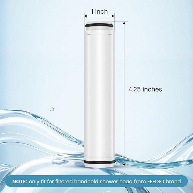 FEELSO Shower Filter for Handheld Shower Head, 2 Pack 15 Stage Replacement - Image 2