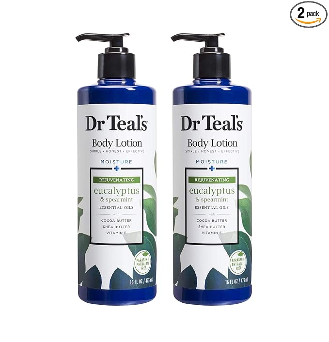 Dr Teal's Body Lotion Moisture Rejuvenating Eucalyptus & Spearmint, 16 fl oz by DrTeals