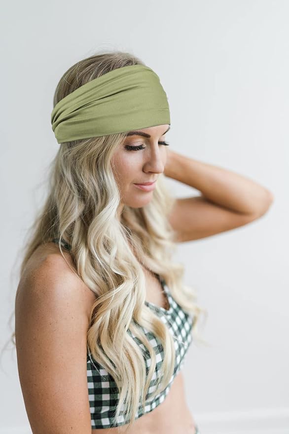 GiLi 2 Pack Wide Headbands for Women Boho African Knotted Non Slip Fashion Hair - Image 3