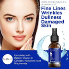 5 in 1 Super Charged Anti-Aging Face Mist w/Retinol, Vitamin C, Hyaluronic Acid - Image 3