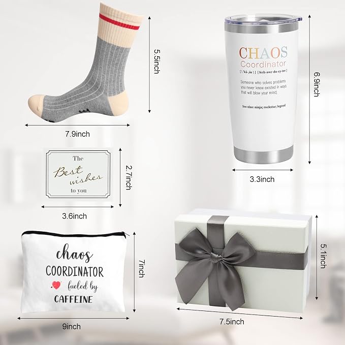 Chaos Coordinator Gifts, 20 OZ Insulated Tumbler Birthday Gift - Image 5