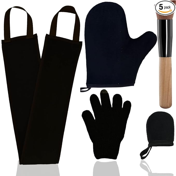 5 Piece Self Tanning Mitt Set by TSAIYI