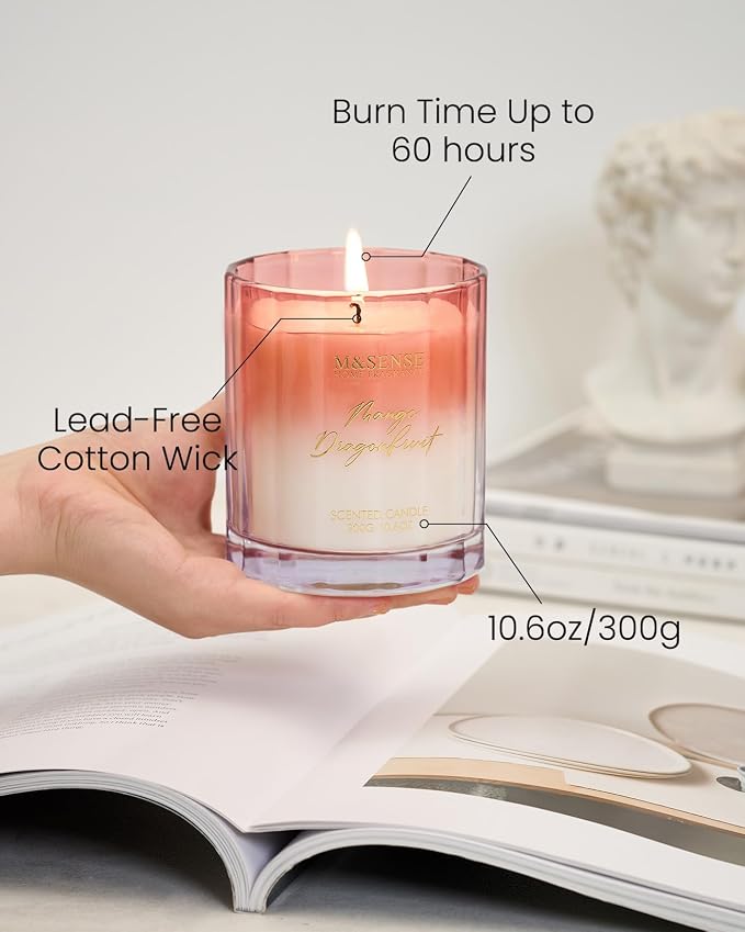 M&SENSE Mango Dragonfruit Scented Candle - Image 4