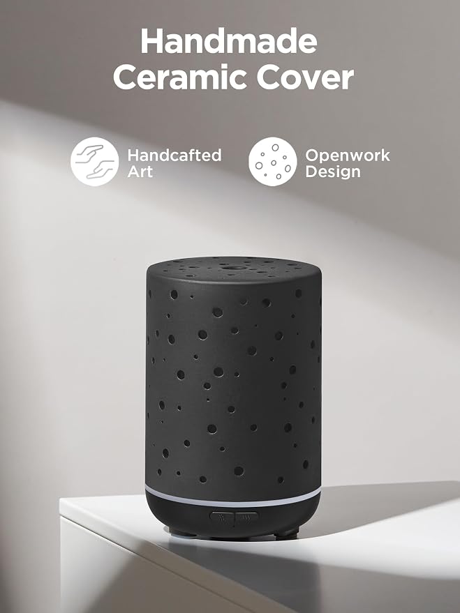 InnoGear Essential Oil Diffuser, 150ml Ceramic Diffuser Ultrasonic Air - Image 2