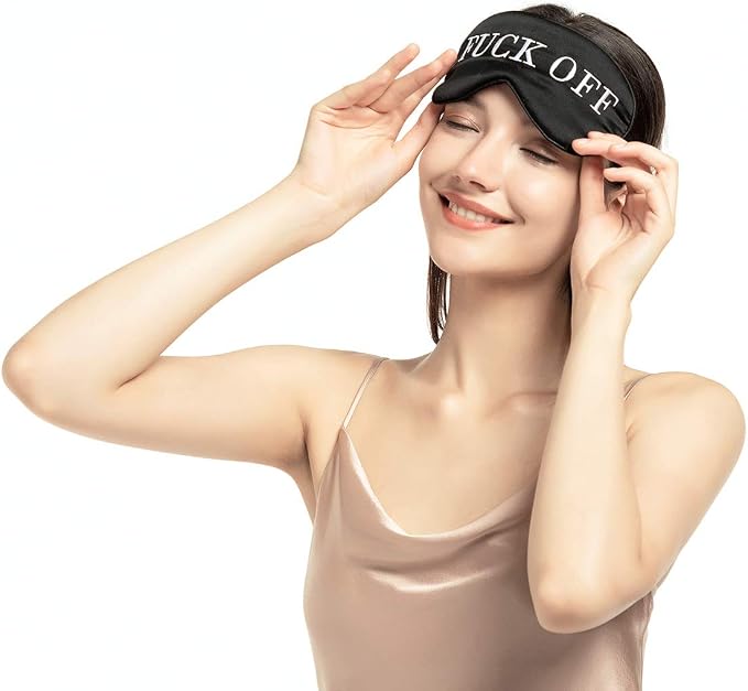 100% Mulberry Silk Sleep Mask Blackout, Cute Natural Sleeping Mask - Image 7