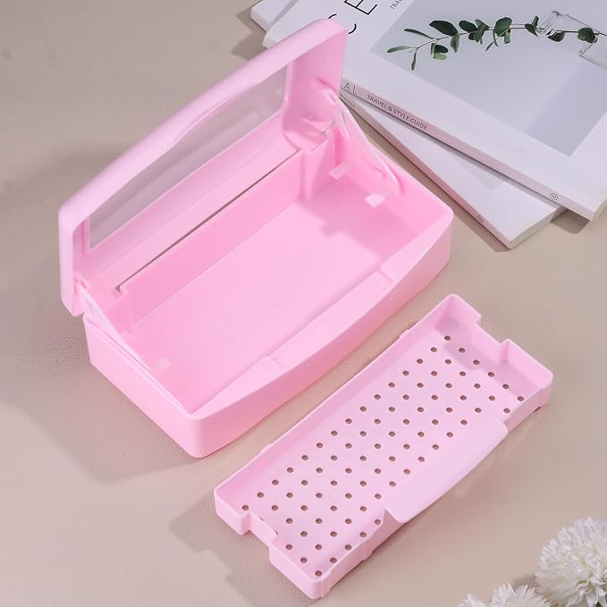 Nail Tool Sterilizer Box Plastic Disinfectant Container - Image 7