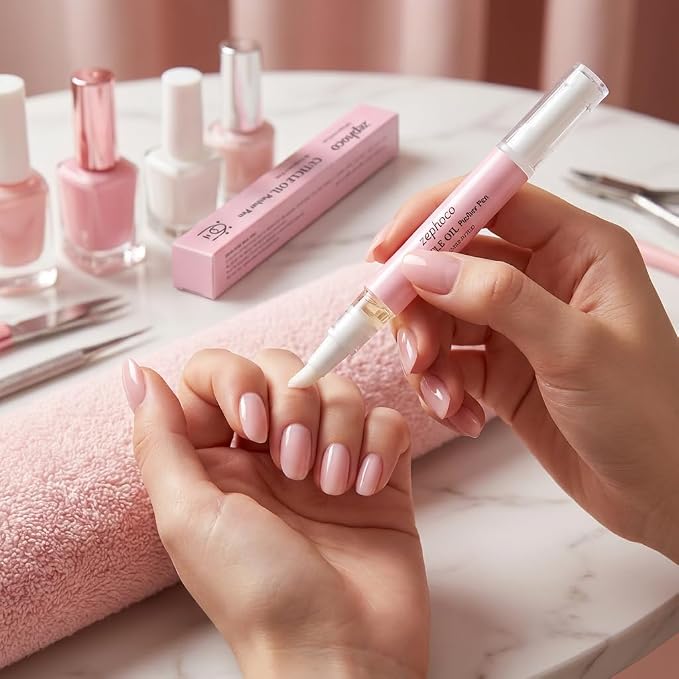 Ceramic Cuticle Pusher & Nail Oil Pen, 2-in-1 Nail Care Tool - Image 5