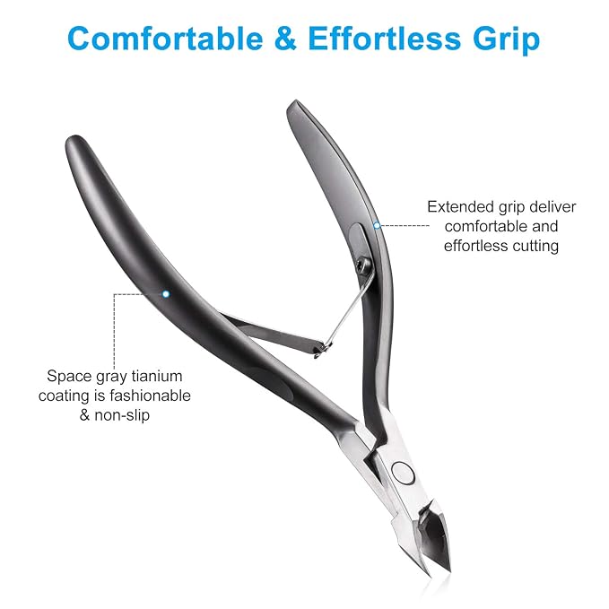 Cuticle Trimmer 3/4 Jaw Extremely Sharp Cuticle Nippers Scissors Stainless - Image 4