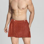 Men Boys Soft Wearable Bath Towel Short Pants Adjustable Mircofiber Towel - Image 6